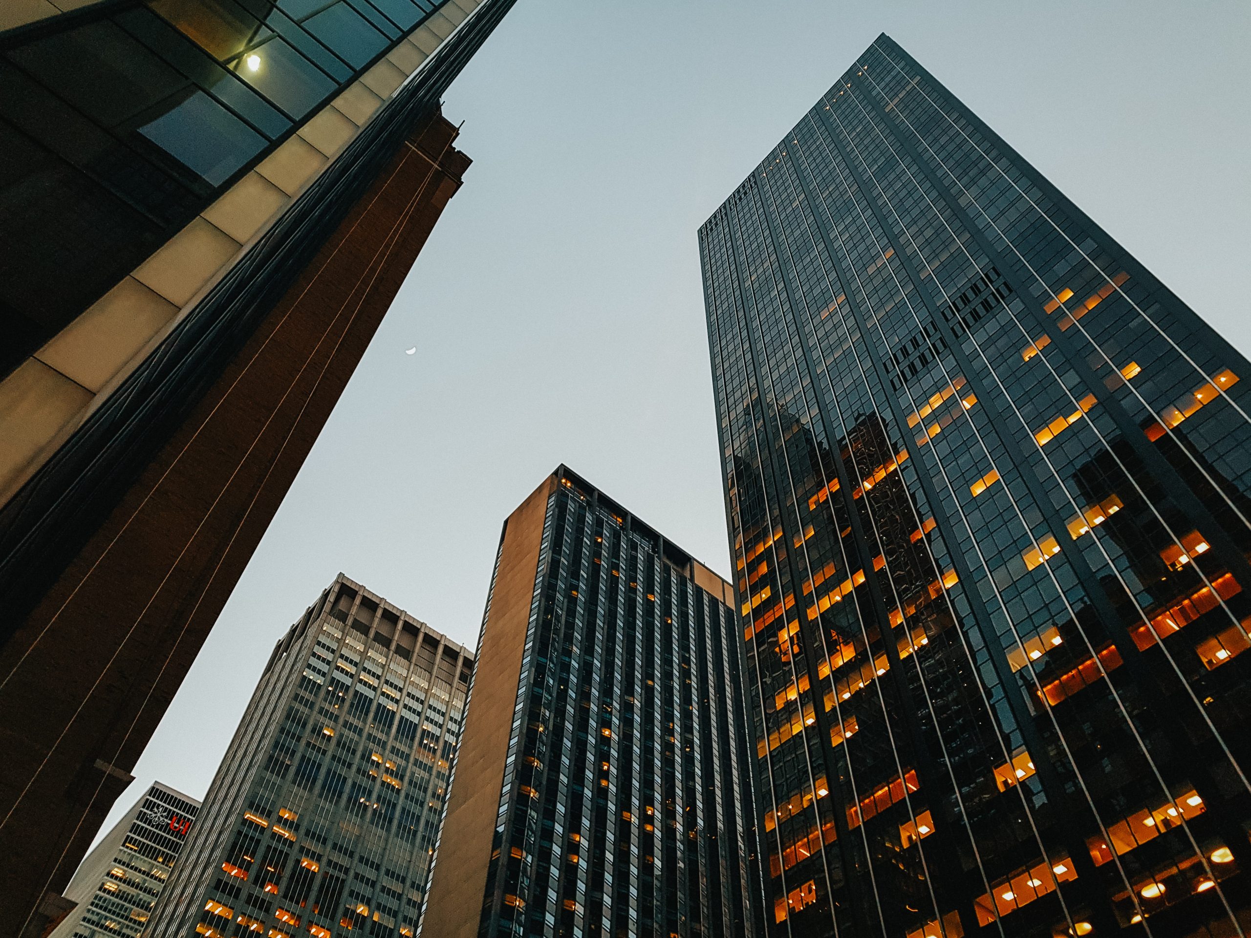 black and brown high rise buildings