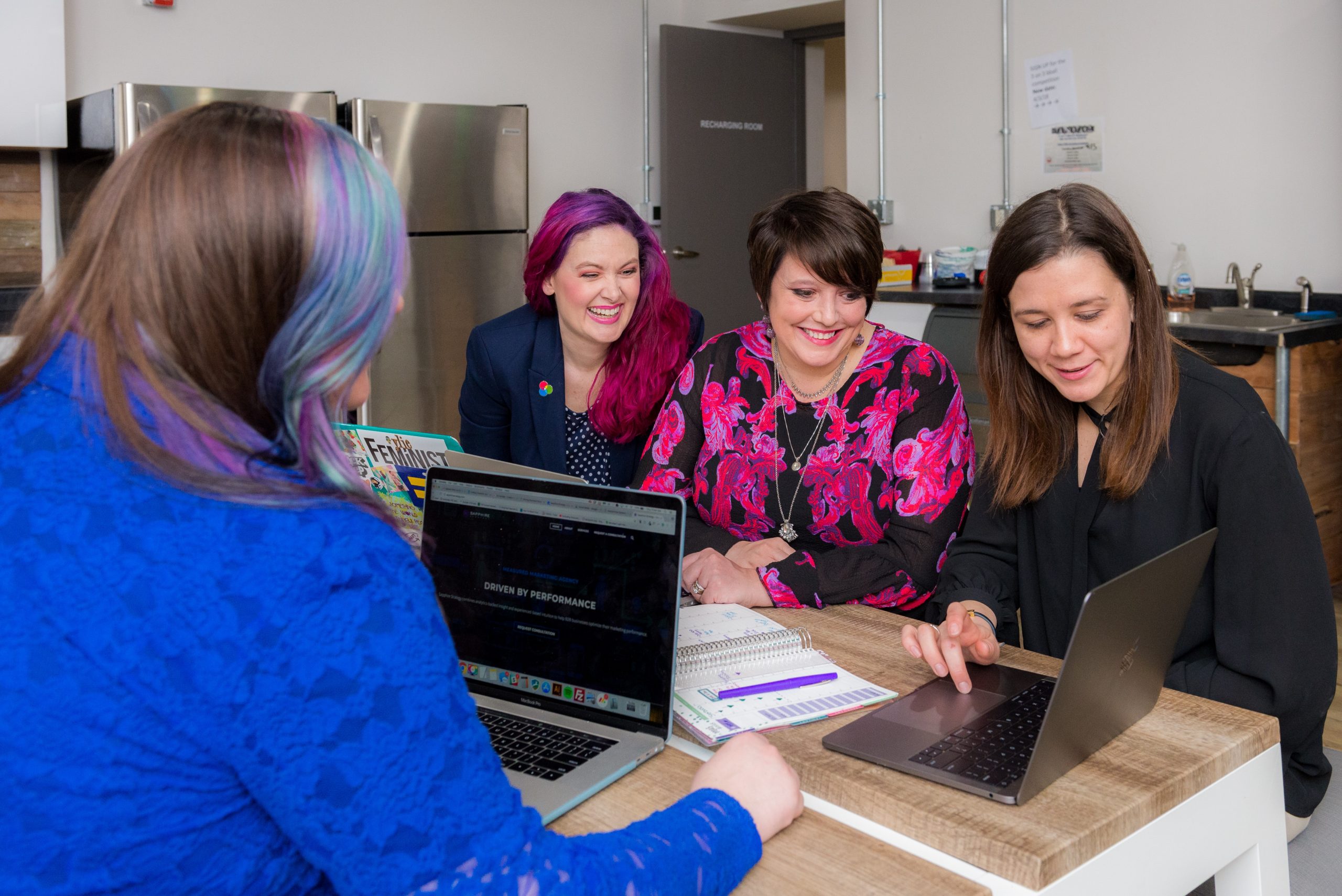 women using laptop